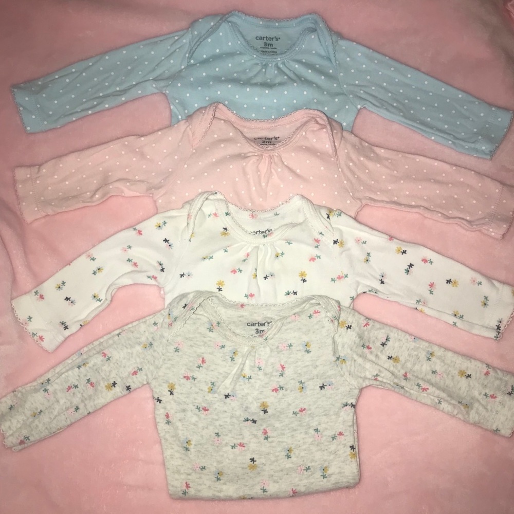 Carters long sleeve bodysuits set